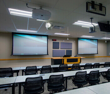 After picture from a Gibson Audio Visual installation project