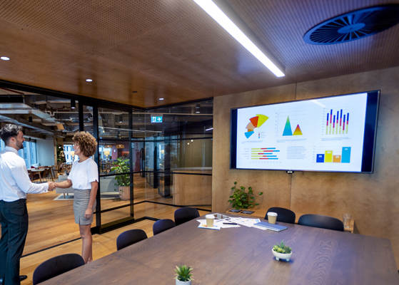 View inside of conference room