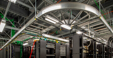 A completed job of data center design and cabling installation